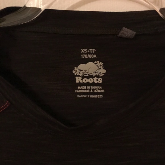 ROOTS Ruched Brown/Burgundy Longsleeve Size XS - Picture 2 of 6